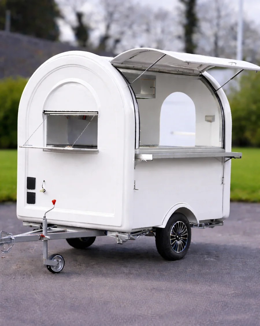 Remorque food truck S-165 en blanc