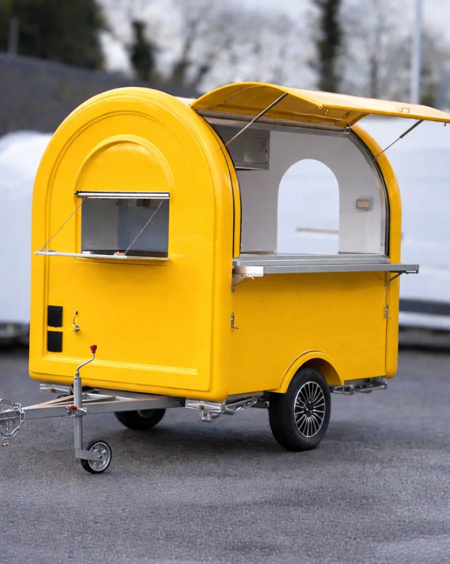 Remorque food truck S-165 en jaune