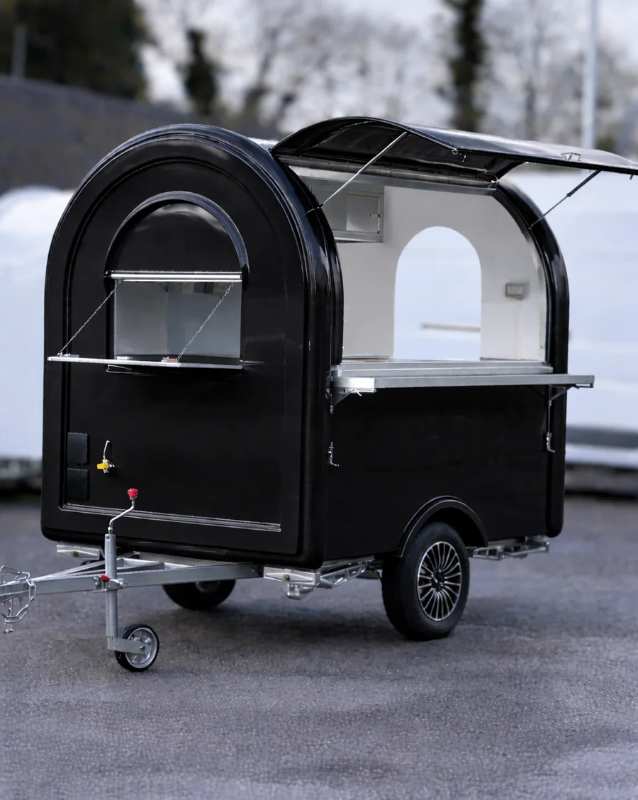 Remorque food truck S-165 en noir