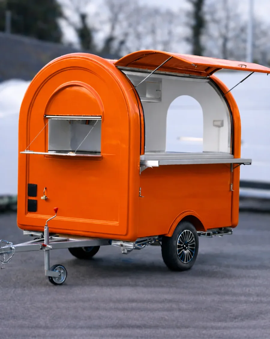 Remorque food truck S-165 en orange