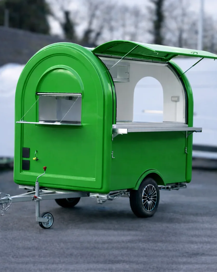 Remorque food truck S-165 en vert